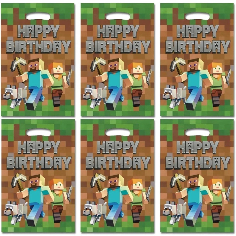 🆕 125 pcs Miner Birthday Party Favor Set